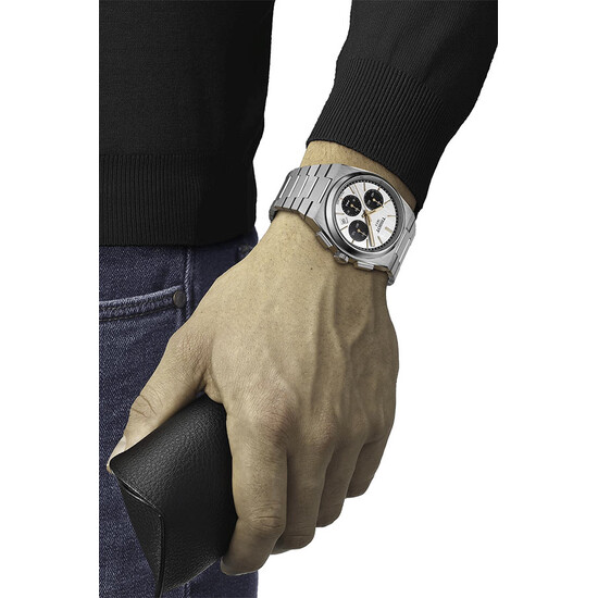 Zegarek chronograf typu panda Tissot PRX Automatic Chronograph