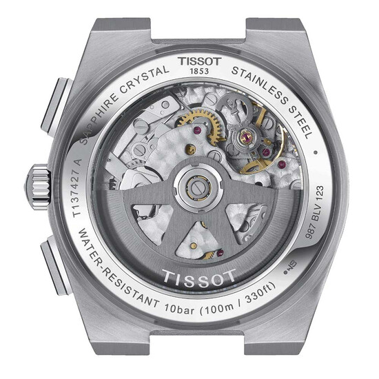 Przeszklony dekiel zegarka Tissot PRX Automatic Chronograph