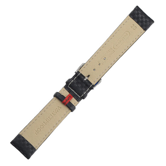 Pasek do zegarka Di-Modell Carbonio czarny od spodu