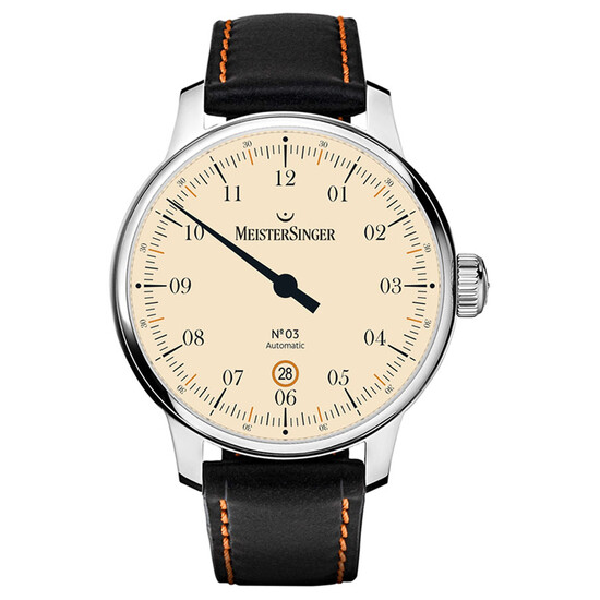 MeisterSinger DM903C niemiecki zegarek jednowskazówkowy