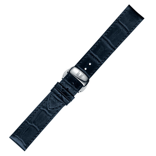 Oryginalny pasek Tissot T852.032.781 skórzany z zapięciem motylkowym