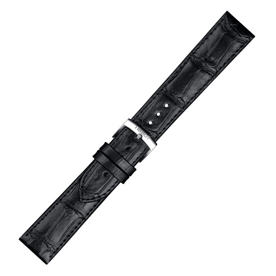 Oryginalny pasek Tissot T852.043.012 skórzany czarny