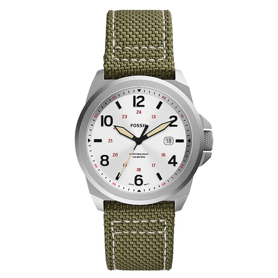 Klasyczny zegarek z jasną tarczą Fossil Branson FS5918