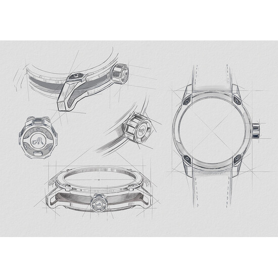 Szkice zegarka Auguste Reymond