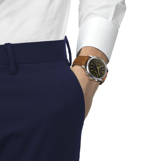 Zegarek męski Tissot Telemeter 1938 T142.462.16.052.00, Wersja: brązowa2 