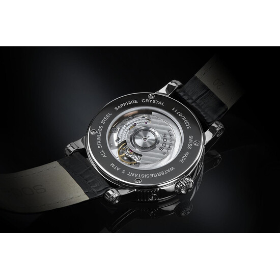 przeszklony dekiel w zegarku Epos Oeuvre D'Art V-Style 3439.322.20.26.25