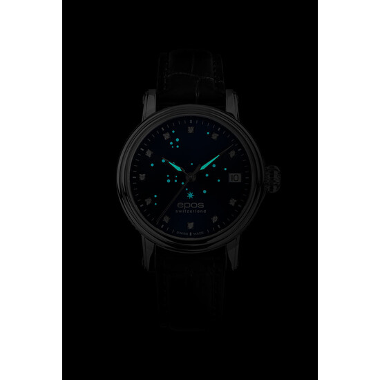 Podświetlenie zegarka Epos Ladies North Star 4390.152.20.96.15