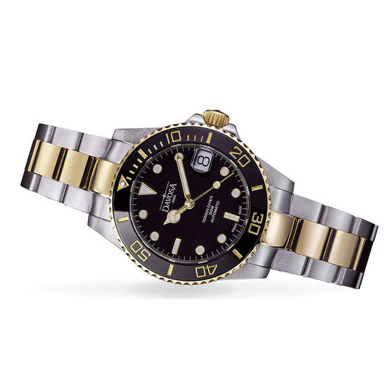 Zegarek z elementami złoconymi Davosa Ternos Medium Automatic 166.197.50