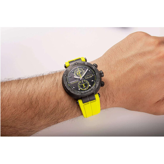 Zegarek Herbelin Newport Carbon Titanium Automatic na nadgarstku