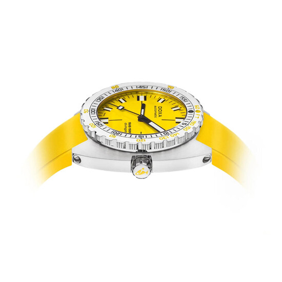 Zegarek nurkowy z żółtą tarczą Doxa