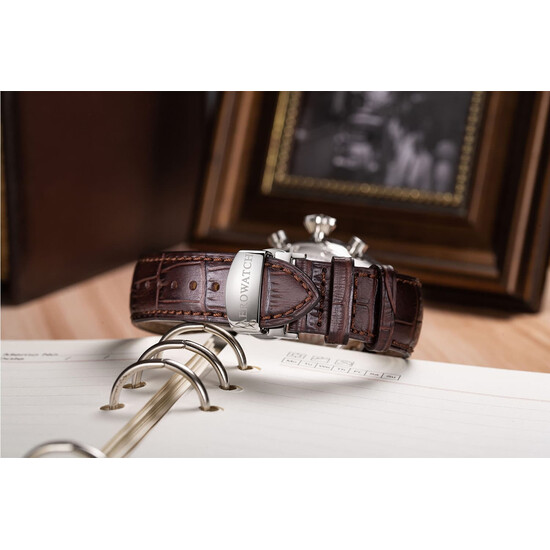 Zapięcie motylkowe zegarka Aerowatch Les Grandes Classiques Chrono Moon Phase Limited Edition