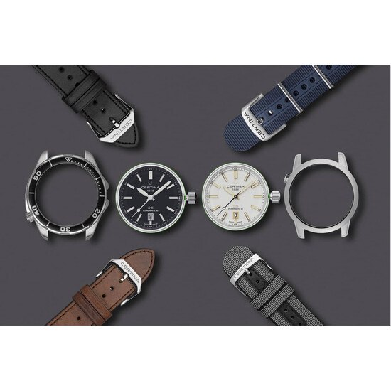 Ciemna i jasna tarcza zegarków Certina DS+