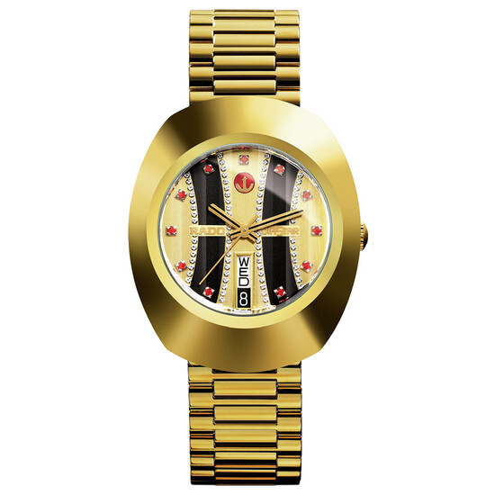 Złoty zegarek z diamentami Rado