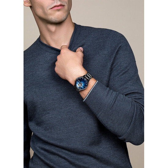 Zegarek z tarczą typu open-heart RADO