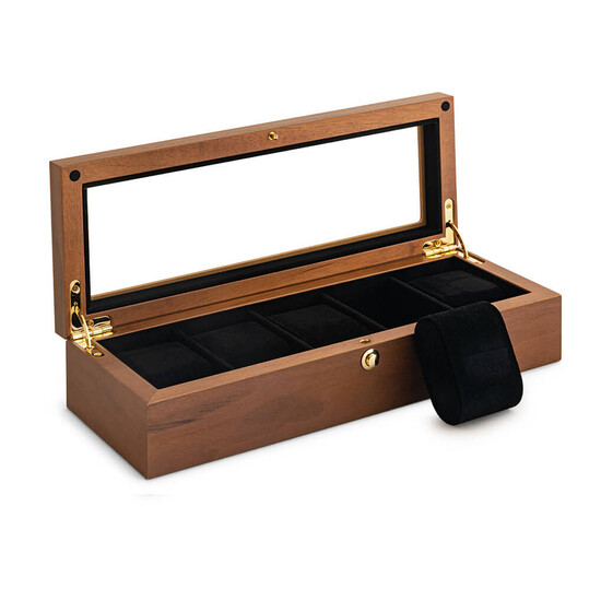Pudełko Beco Walnut 309366 na 5 zegarków