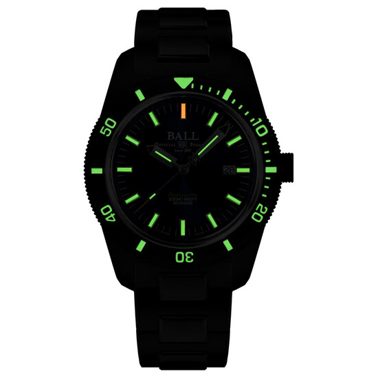 Zegarek z trytem na tarczy Ball