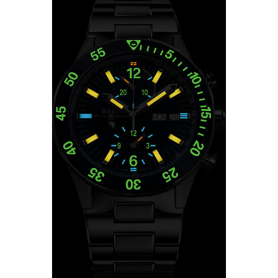 Podświetlenie zegarka Ball Roadmaster Rescue Chronograph DC3030C-S1-BE Limited Edition