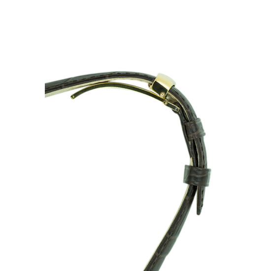 Zapięcie do paska Hirsch w kolorze żółtego złota.