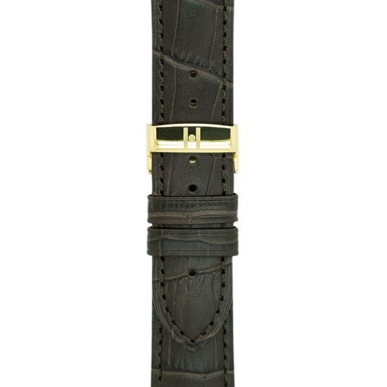 Zapięcie do paska Hirsch w kolorze żółtego złota.