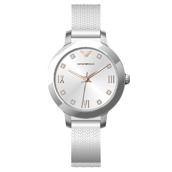 Damski zegarek na bransolecie typu mesh Emporio Armani Cleo