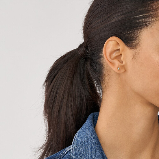 Eleganckie kolczyki damskie do ucha Fossil