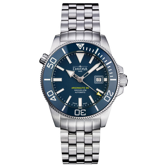 Davosa Argonautic 43 161.528.04 zegarek nurkowy z niebieską tarczą