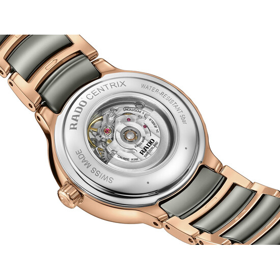 Zegarek z widocznym mechanizmem Rado