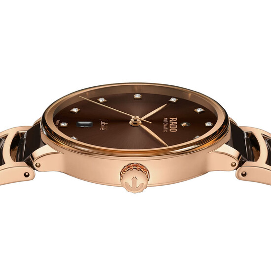 Pozłacany zegarek ceramiczny Rado Centrix