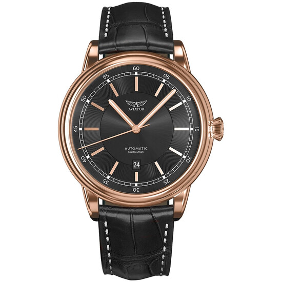 Złoty zegarek męski Aviator Limited Edition