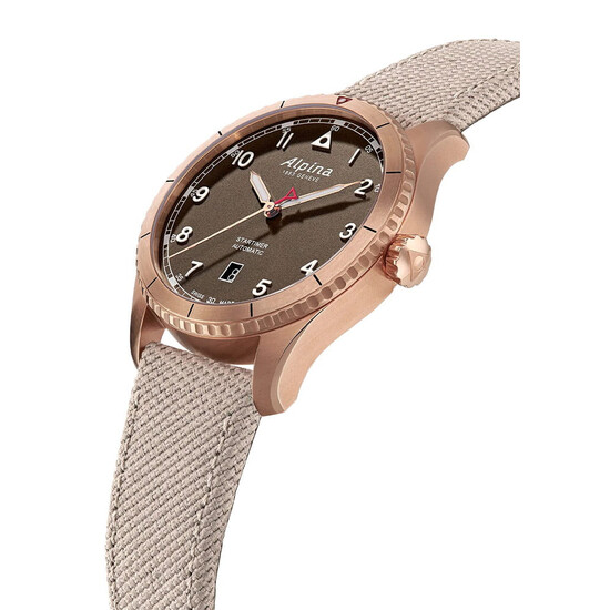 Pozłacany zegarek pilotowy Alpina