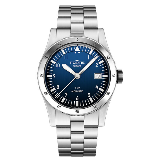 Zegarek męski na bransolecie Fortis Flieger F-39 Liberty Blue