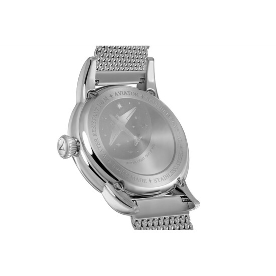 Zegarek Aviator Douglas Moonflight z wygrawerowanym numerem limitacji