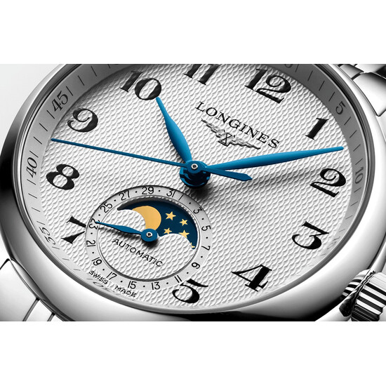 Zegarek damski Longines z giloszowaną tarczą