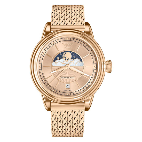 Limitowany zegarek damski Aviator Douglas Moonflight