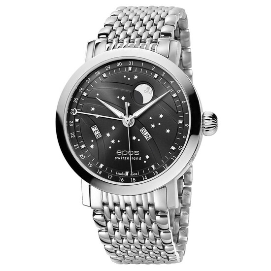 Męski zegarek Epos na stalowej bransolecie