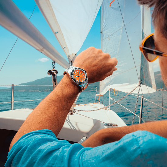 Zegarek z pomarańczową tarczą Festina F20663/4