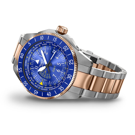 Zegarek męski bicolor Aviator Airacobra GMT