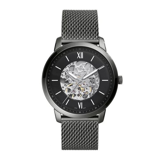Męski zegarek Fossil z tarczą typu skeleton