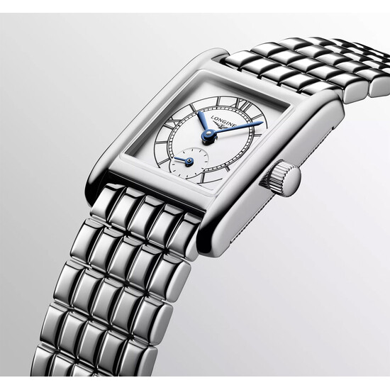 Srebrny zegarek damski Longines DolceVita