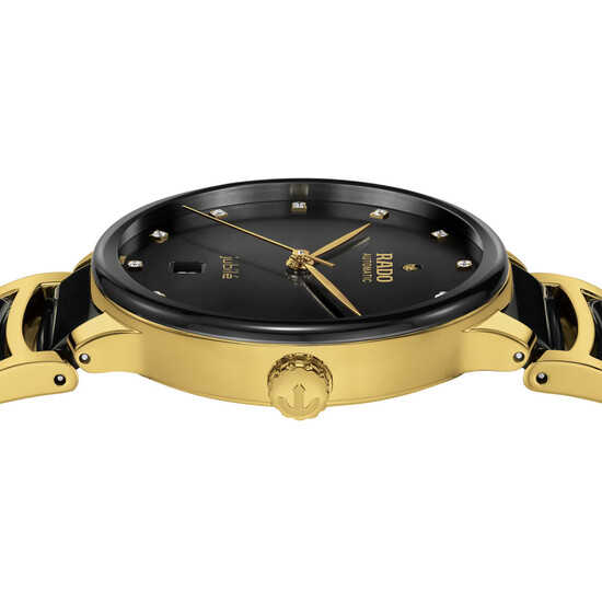 Stalowa koperta w kolorze złotym PVD Rado