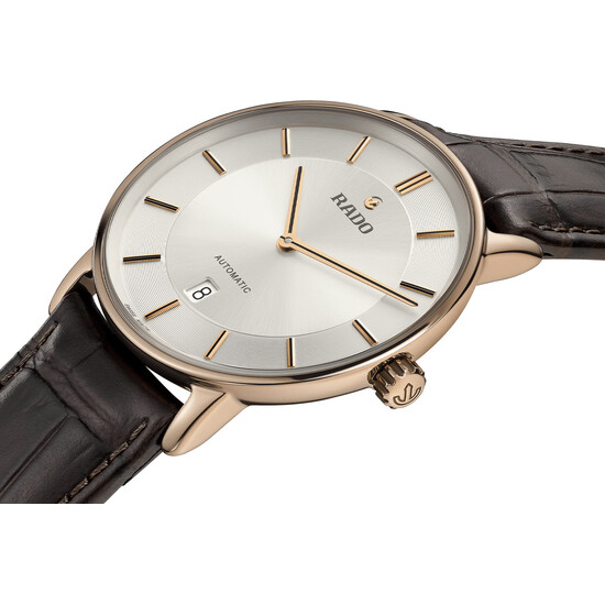 Różowo złoty zegarek Rado