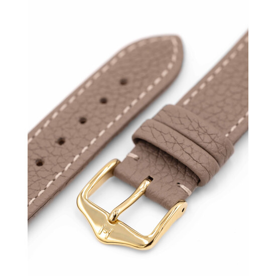 Pasek do zegarka Hirsch Bologna z białą nicią