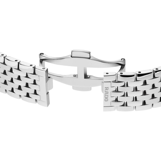 Stalowa bransoleta zegarka Rado