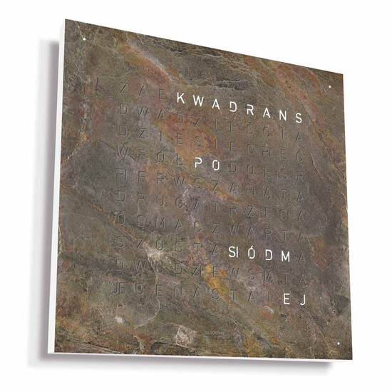 Zegar Qlocktwo Glintscape 90 cm w języku polskim