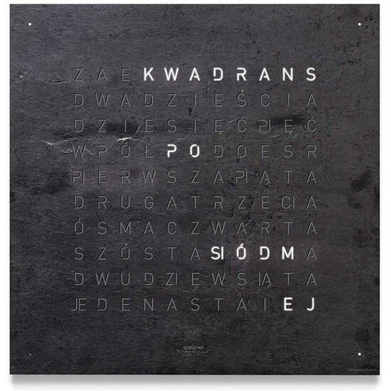 Zegar na ścianę Qlocktwo