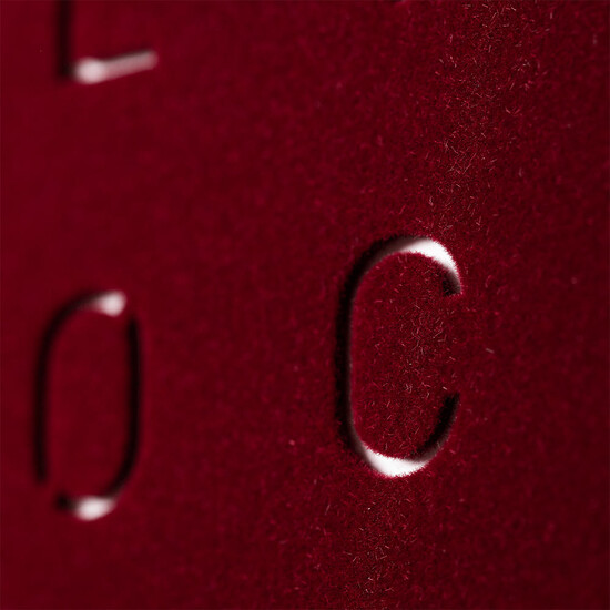 Czerwony zegar Qlocktwo