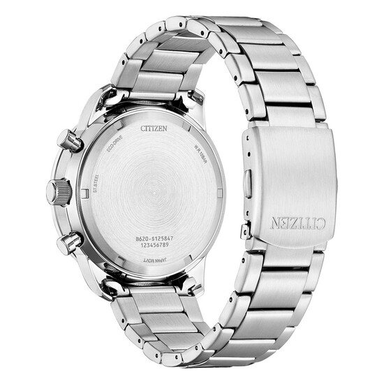 Stalowa bransoleta zegarka Citizen Aviation Chronograph