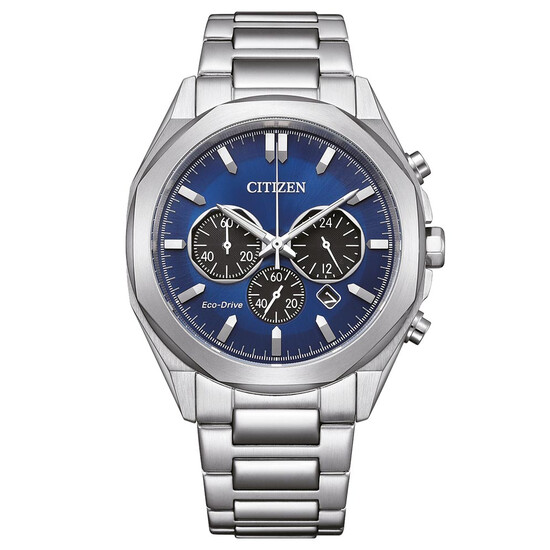 Sportowy zegarek męski z niebieską tarczą