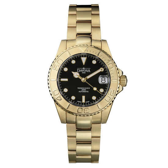 Damski zegarek pozłacany Davosa na bransolecie