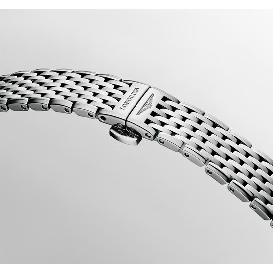 Stalowa bransoleta wielorzędowa Longines